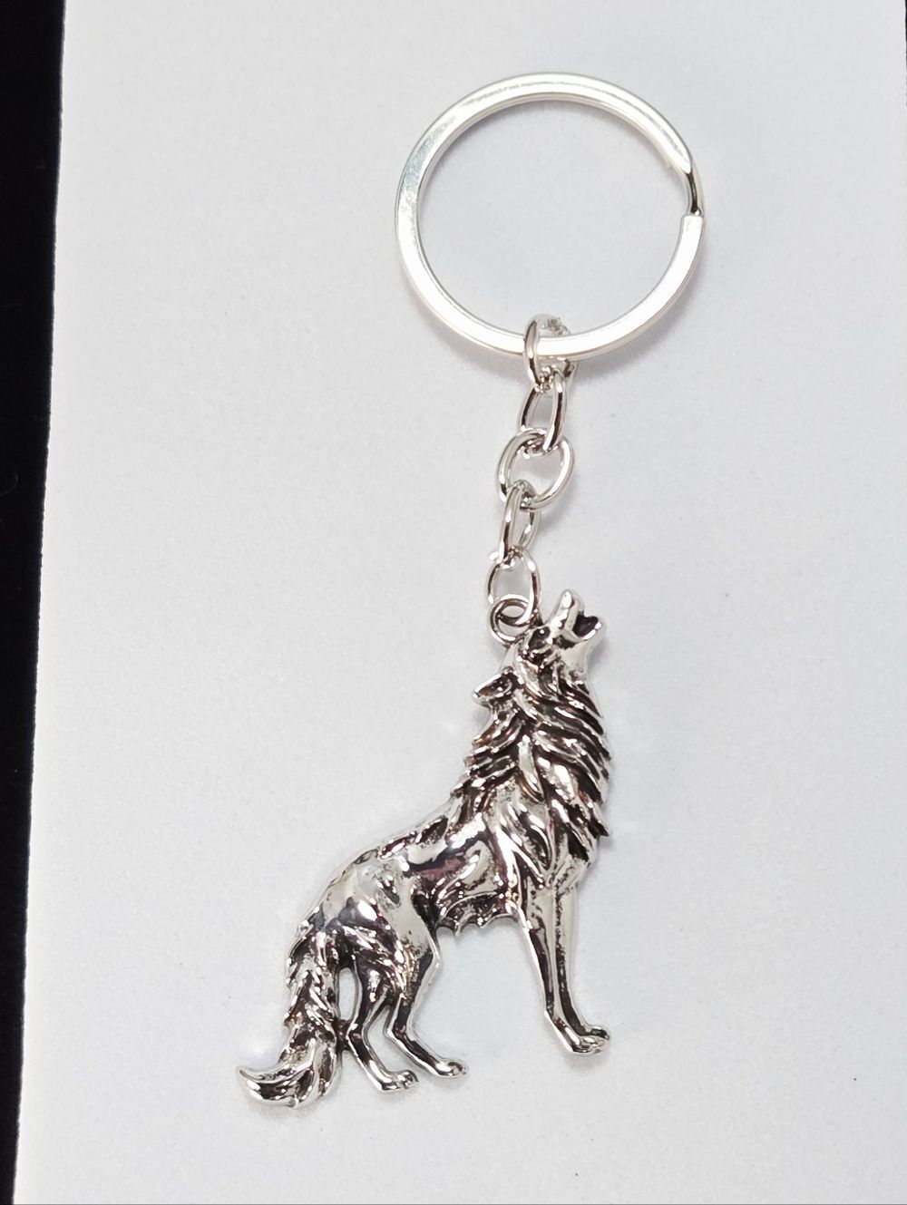 Viking Wolf Fenrir Keychain Norse Celtic Silver Medieval Keyring Masculine Edge